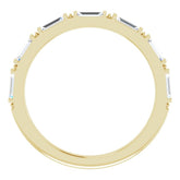 14K Yellow 3/8 CTW Natural Diamond Anniversary Band